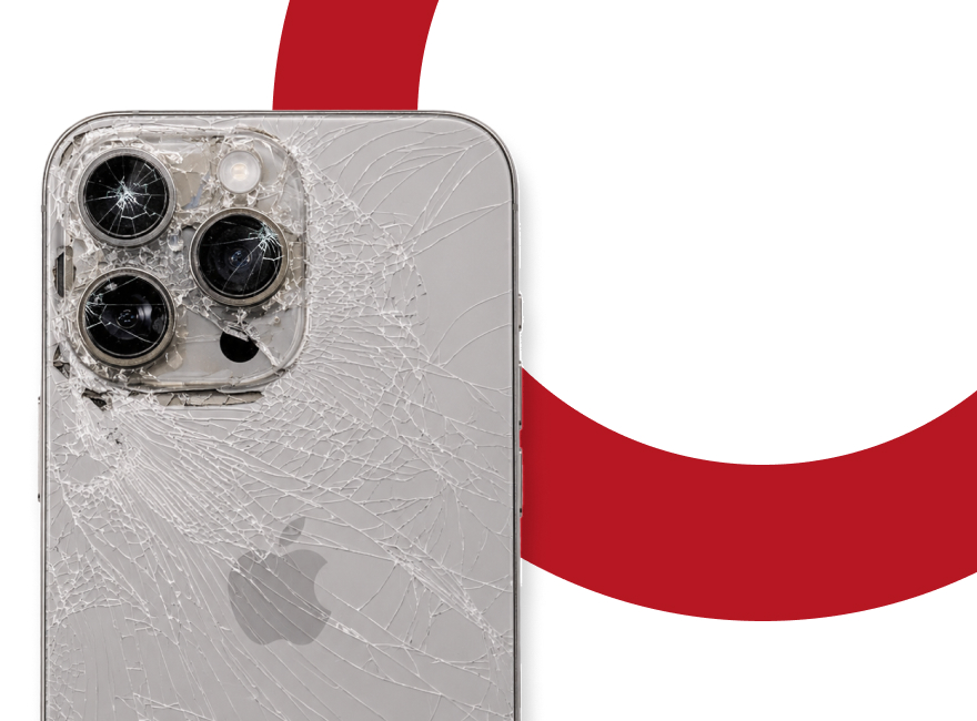 Shattered phone camera glass repair at fone doctors